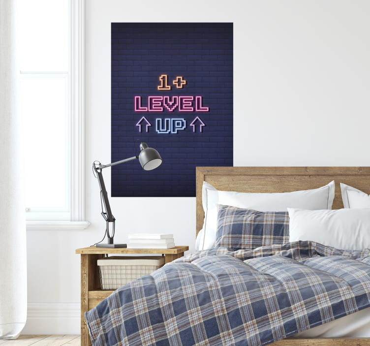 Gaming grafik level up poster - TenStickers