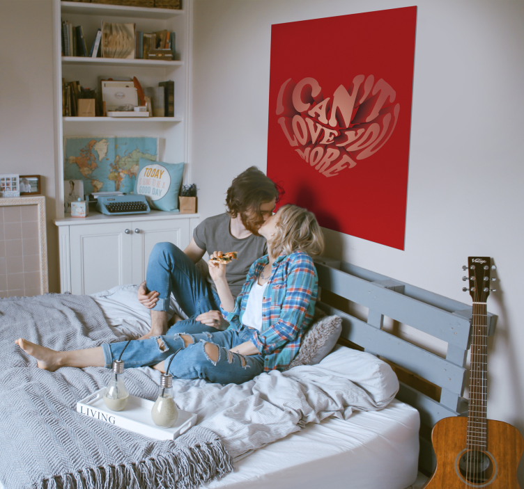 Kan ikke elske dig mere citatplakat - TenStickers