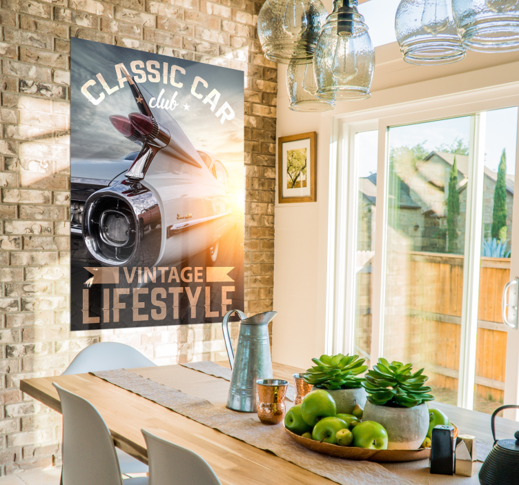 Klassisk veteranbil plakat - TenStickers