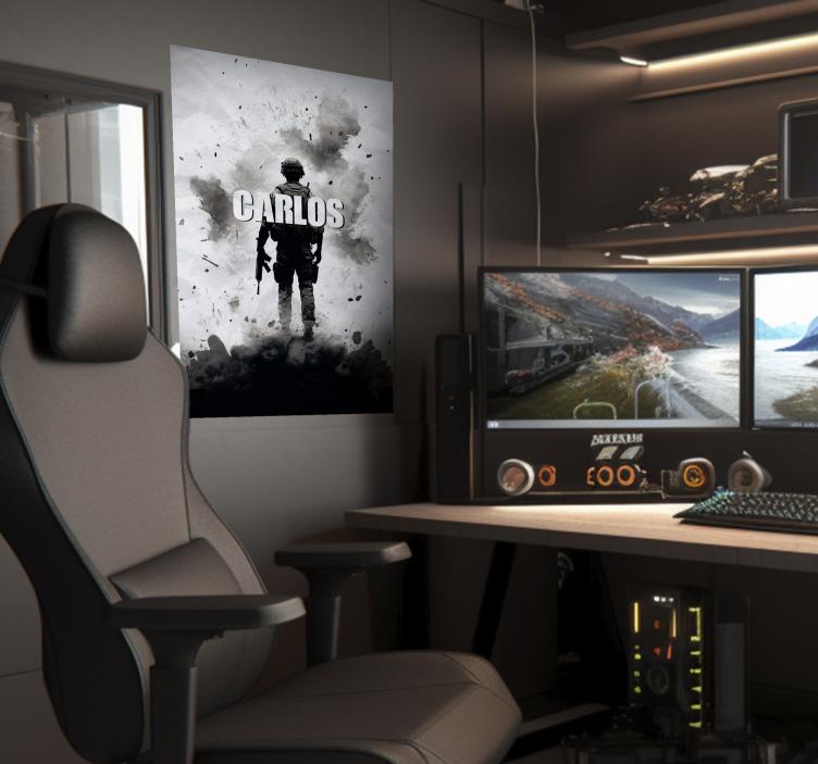 Krigssoldat Plakat til teenageværelse - TenStickers