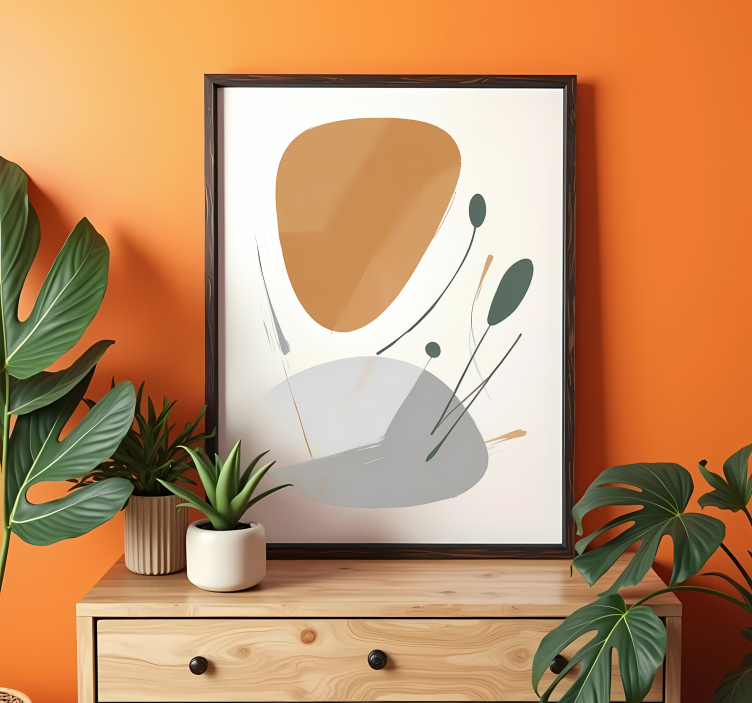 Kunstnerisk lidelse Abstrakt plakat - TenStickers