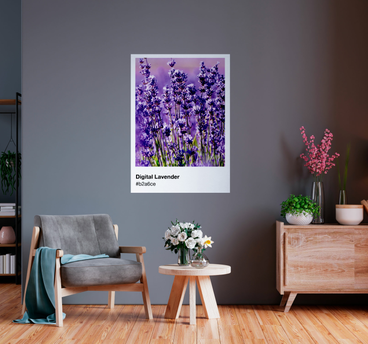 Pantone digital lavendel plakat - TenStickers