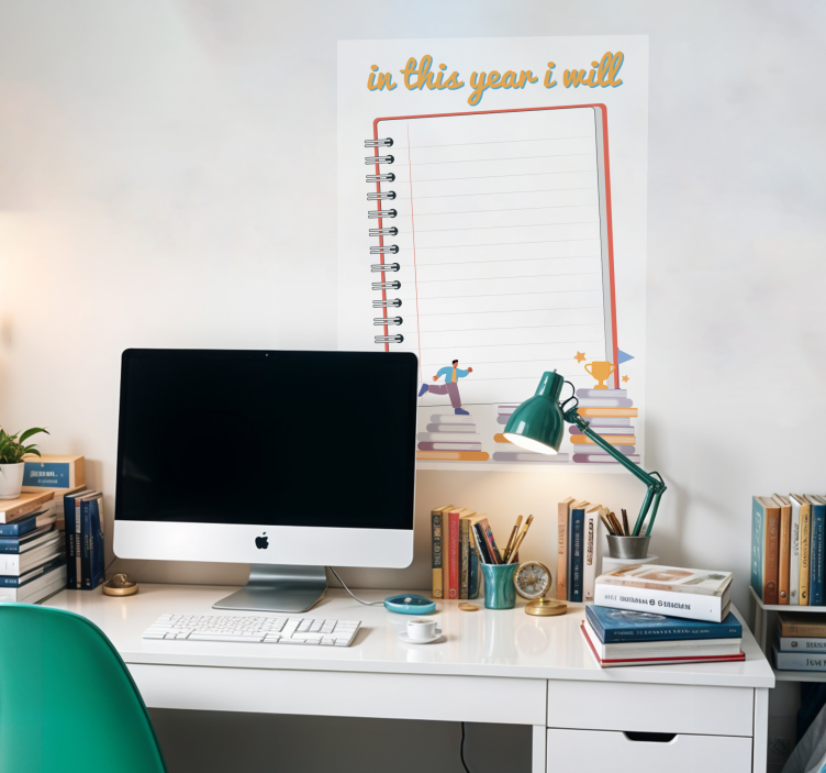 Plakat med årets mål - TenStickers