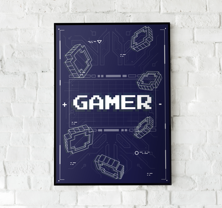 Retro-gamer videospil plakat - TenStickers