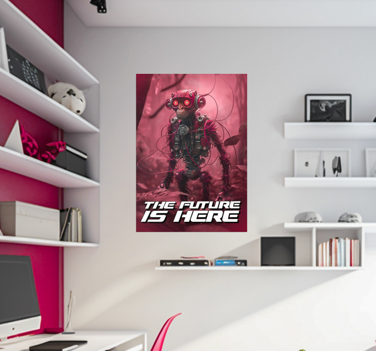 Robotabe Monkey Plakat teenageværelse - TenStickers