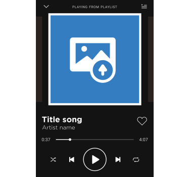 Plakat stue spotify canvas - TenStickers