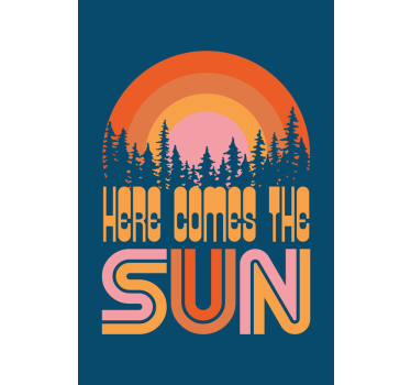 Plakat stue vintage sol - TenStickers
