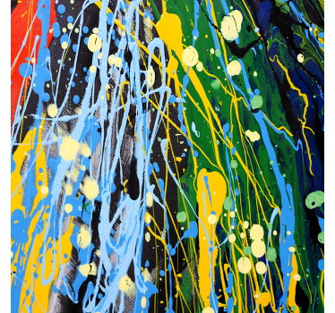 Plakat stue kunst regnbue farvesplash - TenStickers