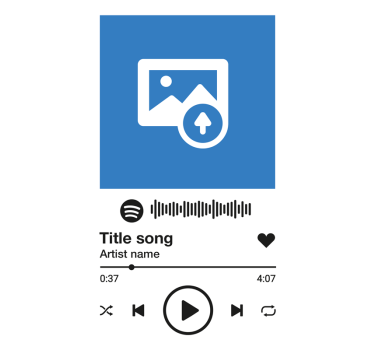 Plakat stue med personlig spotify sang - TenStickers