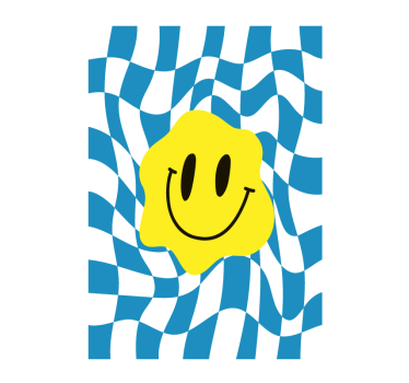 Smiley Groovy plakat - TenStickers