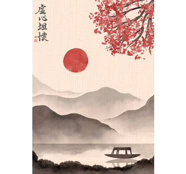 Japansk landskab plakat - TenStickers