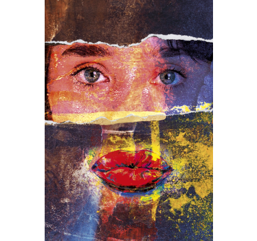 Ansigt graffiti kunst plakat - TenStickers
