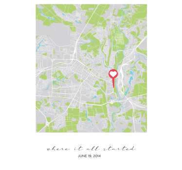 Hvor det hele startede Plakat, der kan tilpasses - TenStickers