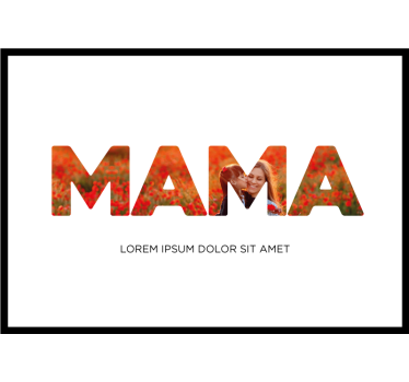 Mama jeg elsker dig Billeder til stue - TenStickers