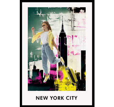New York College Billeder til stue - TenStickers