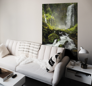 Landskab vandfald plakat - TenStickers