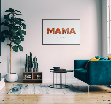 Mama jeg elsker dig Billeder til stue - TenStickers