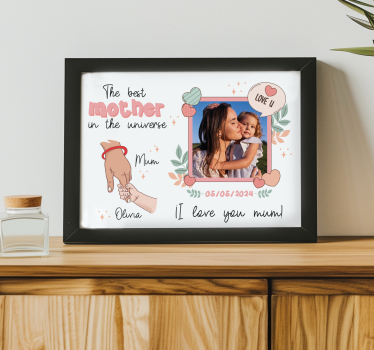 Den bedste mor i universet plakat stue - TenStickers