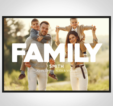 Familie foto Billeder til stue - TenStickers
