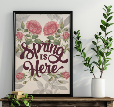 Foråret er her plakater med blomster - TenStickers