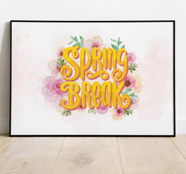 Forårsferie plakater med blomster - TenStickers