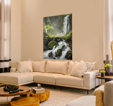 Landskab vandfald plakat - TenStickers