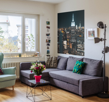 Nat i New York plakat - TenStickers