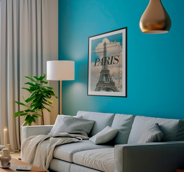 Paris postkort Billeder til stue - TenStickers
