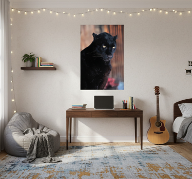 Plakat stue leopard jagt - TenStickers