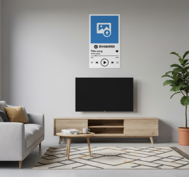Plakat stue med personlig spotify sang - TenStickers