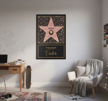 Plakat stue personlig stjerne på berømmelse - TenStickers