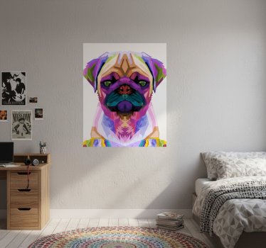 Plakat stue pop art bulldog - TenStickers