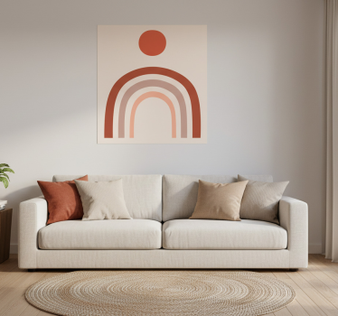 Plakat stue regnbuekunst - TenStickers