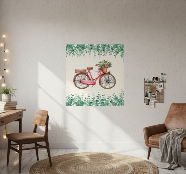 Plakat stue rústico vintage cykel - TenStickers