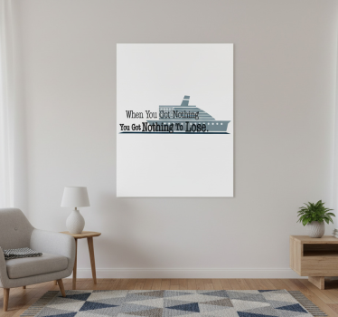 Plakat stue titanic film motiverende citat - TenStickers
