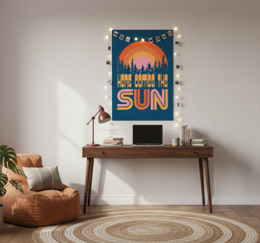 Plakat stue vintage sol - TenStickers