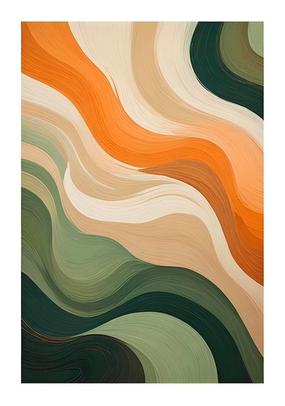 Flerfarvede pasteller Kunstplakat - TenStickers