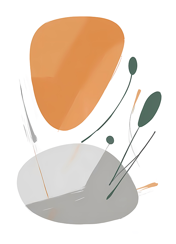 Kunstnerisk lidelse Abstrakt plakat - TenStickers