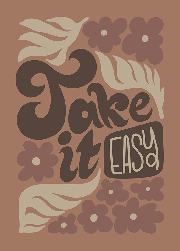 Take it easy citatplakat - TenStickers