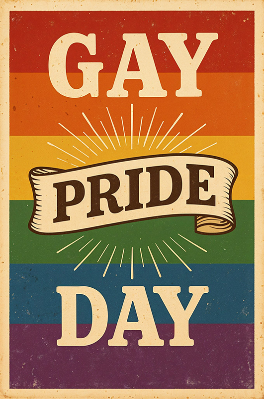 Gay pride-dagen citatplakat - TenStickers