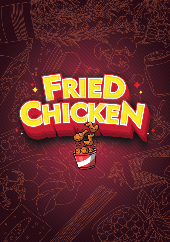 Køkken plakat med graffiti taco stegt kylling - TenStickers