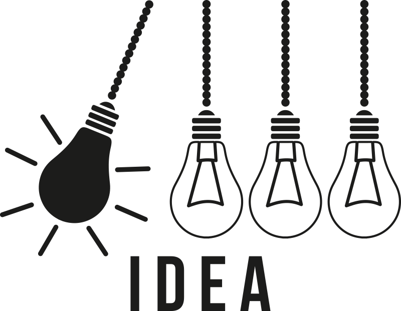 Kontor plakat med flot design idé - TenStickers