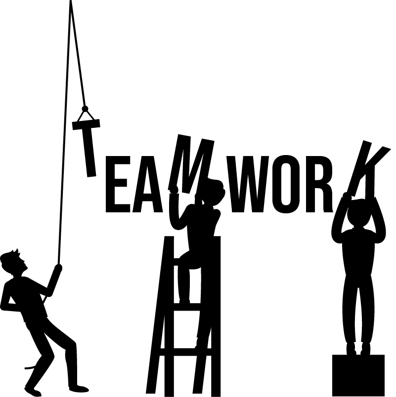 Kontor plakat om samarbejde - TenStickers