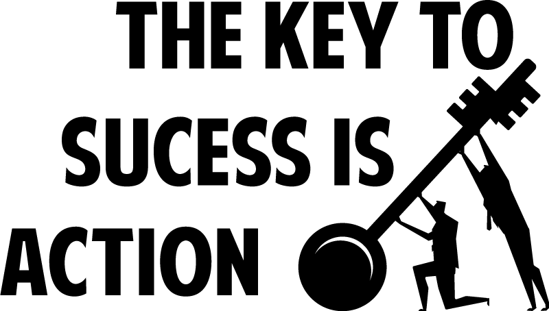 Kontor plakat handling skaber succes - TenStickers