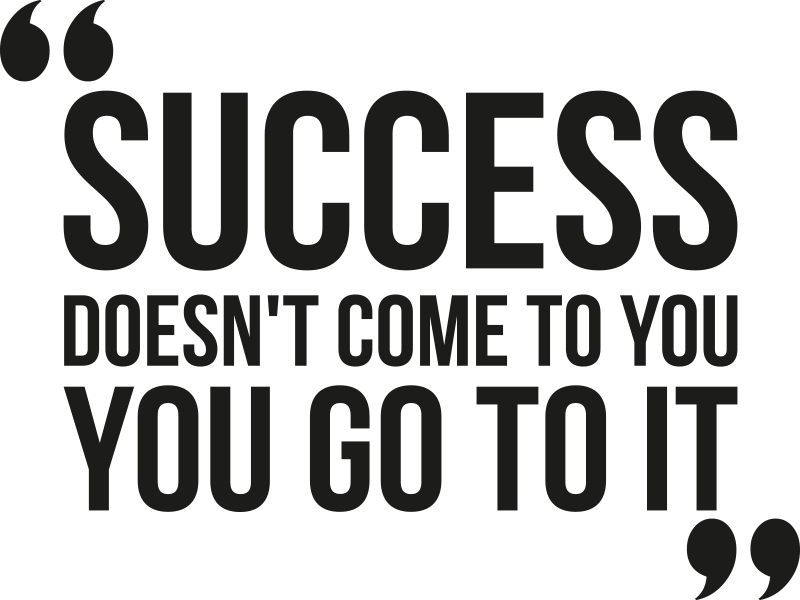 Kontor plakat til succes med stort design - TenStickers