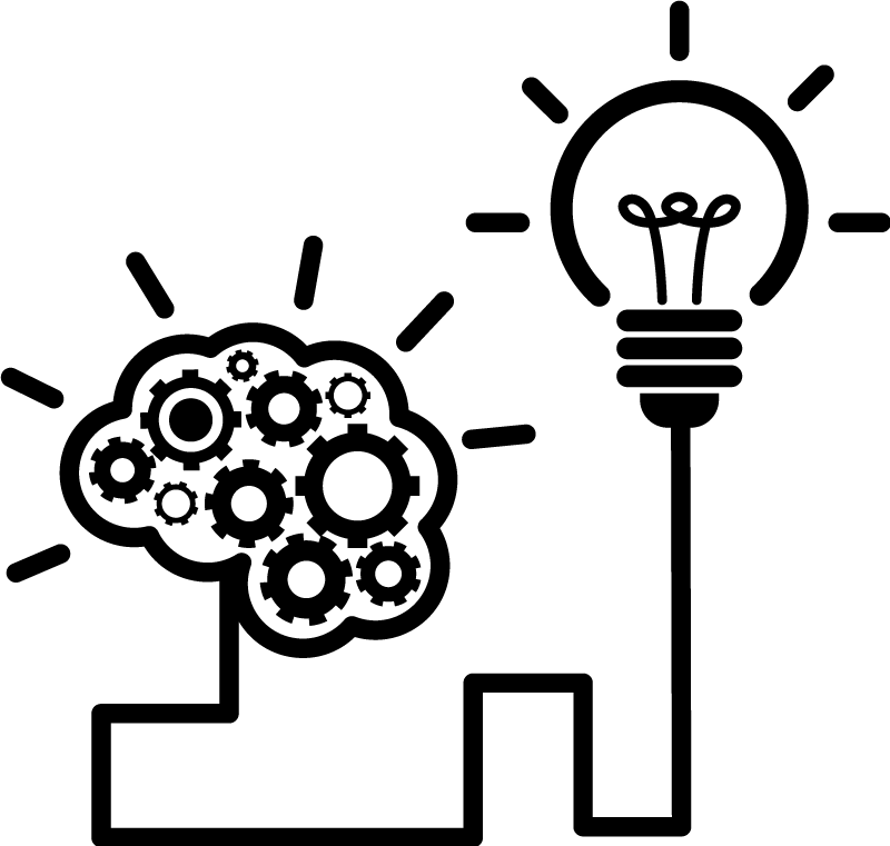 Kontor plakat tankekort koncept - TenStickers