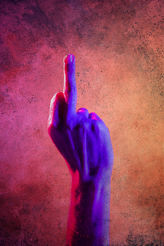 Plakat teenageværelse juvenil fuck dig - TenStickers