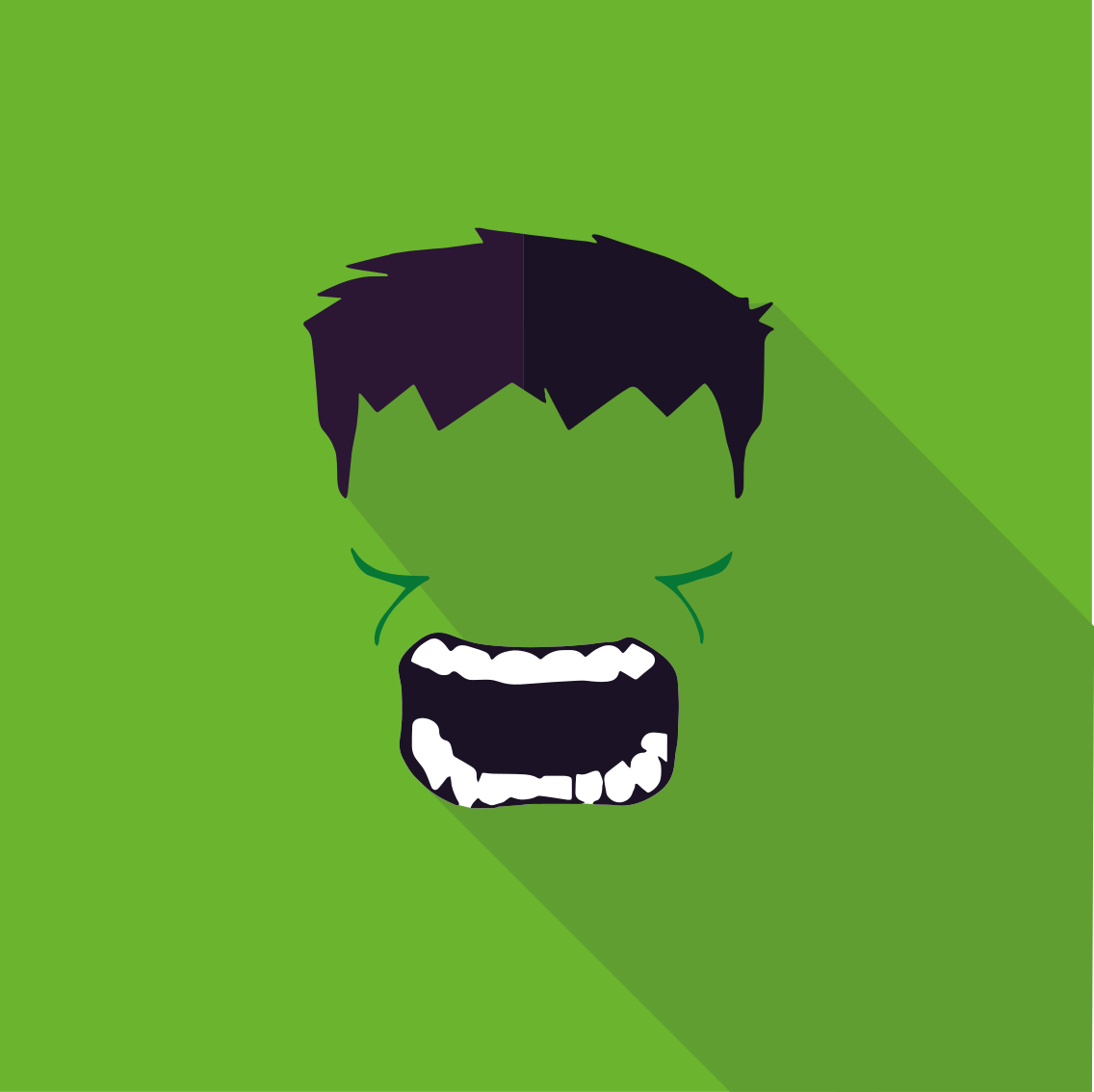 Plakat teenageværelse grøn superhelt - TenStickers