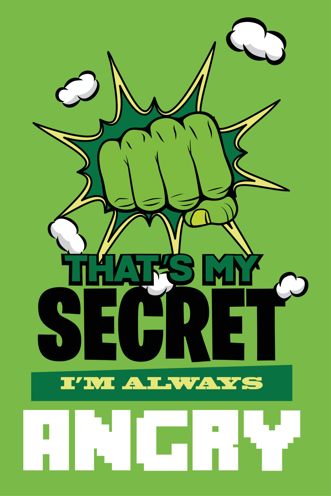 Plakat teenageværelse jeg er altid vred - TenStickers