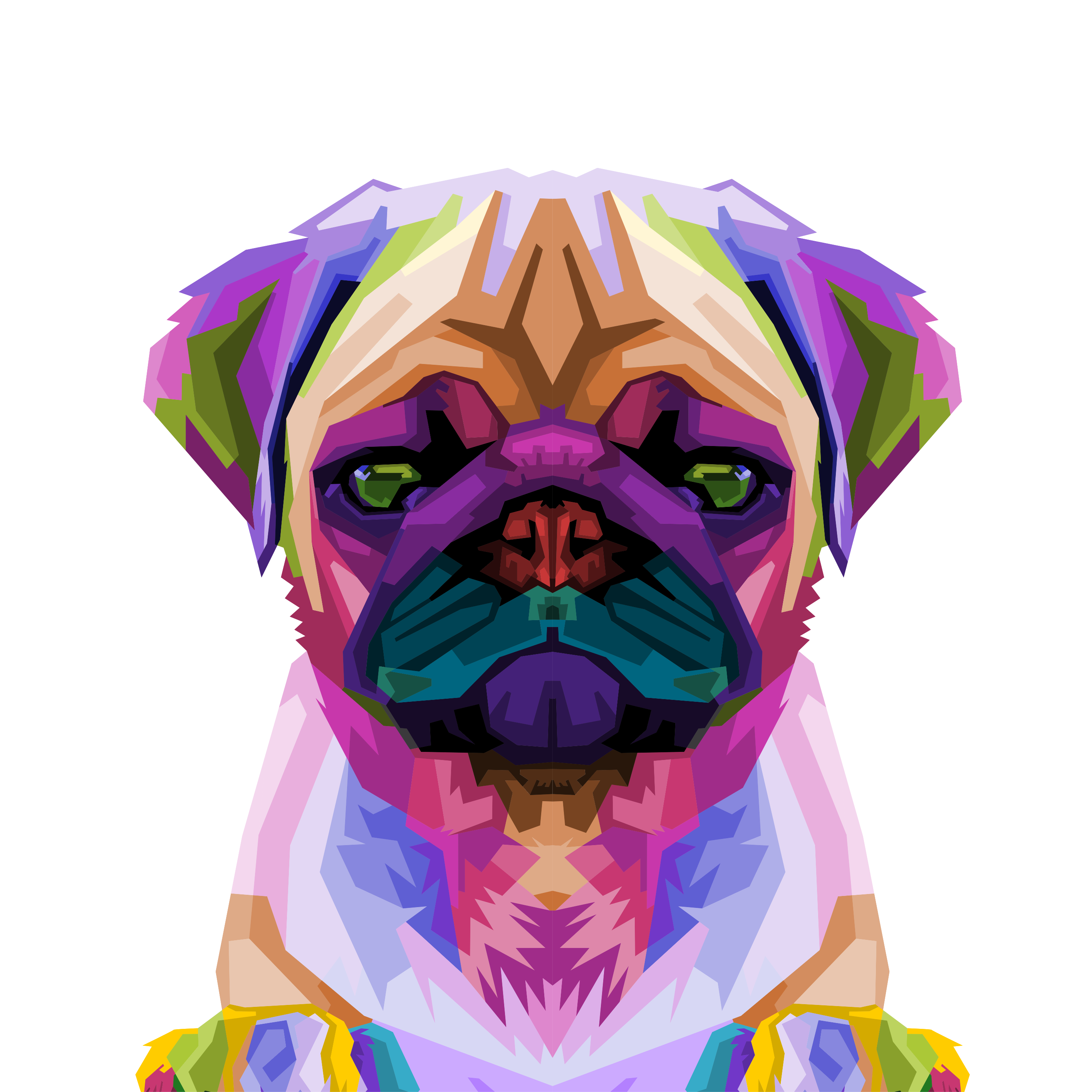 Plakat stue pop art bulldog - TenStickers